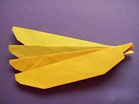 怎么折紙香蕉簡單圖解 幼兒手工折紙香蕉方法