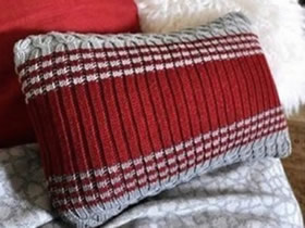 舊毛衣改造靠枕的方法 簡單靠枕手工制作教程