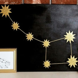 星空圖案裝飾畫DIY 簡單自制星空畫裝飾圖解