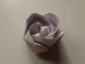 怎么折川崎玫瑰圖解 川崎玫瑰花的詳細折法