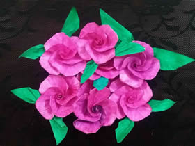怎么手工折疊玫瑰花簡單又漂亮的方法圖解