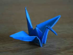 簡單手工紙鶴怎么折的過程步驟圖解