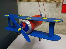 怎么廢物利用做雙翼飛機模型的制作方法