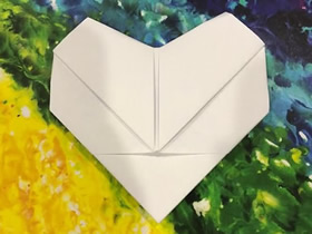怎么簡單折紙愛心情書的折法圖解教程