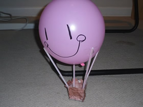 兒童手工制作熱氣球玩具的方法