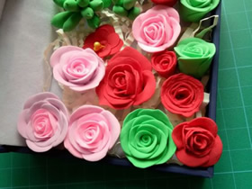 超輕粘土玫瑰花的制作方法