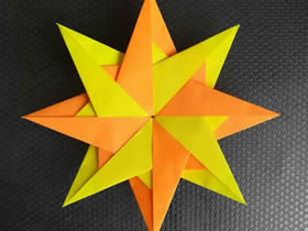 怎么折紙八個角的星星的折法圖解步驟