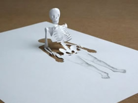 怎么用A4紙做立體紙雕藝術品的創意圖片