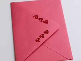 怎么做甜蜜情人節卡片信封的方法圖解
