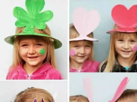 怎么用紙盤做兒童帽子頭飾的方法圖解