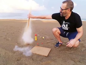 怎么用可樂做水火箭的方法圖解