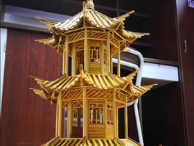 怎么用一次性筷子做塔式建筑物